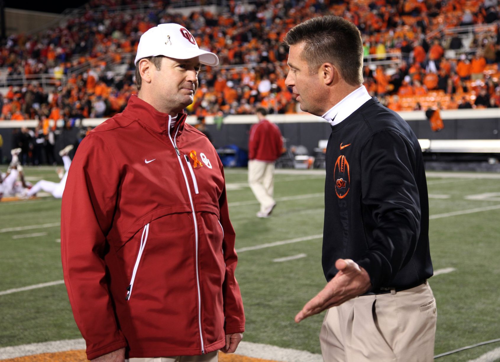 Stoops-Gundy pre-game